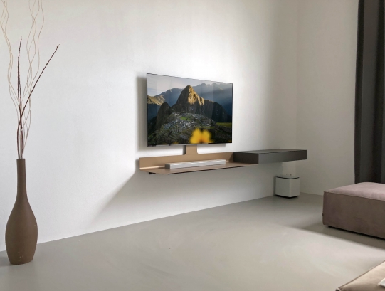 TV-Wandmöbel Spectral Air Champagne