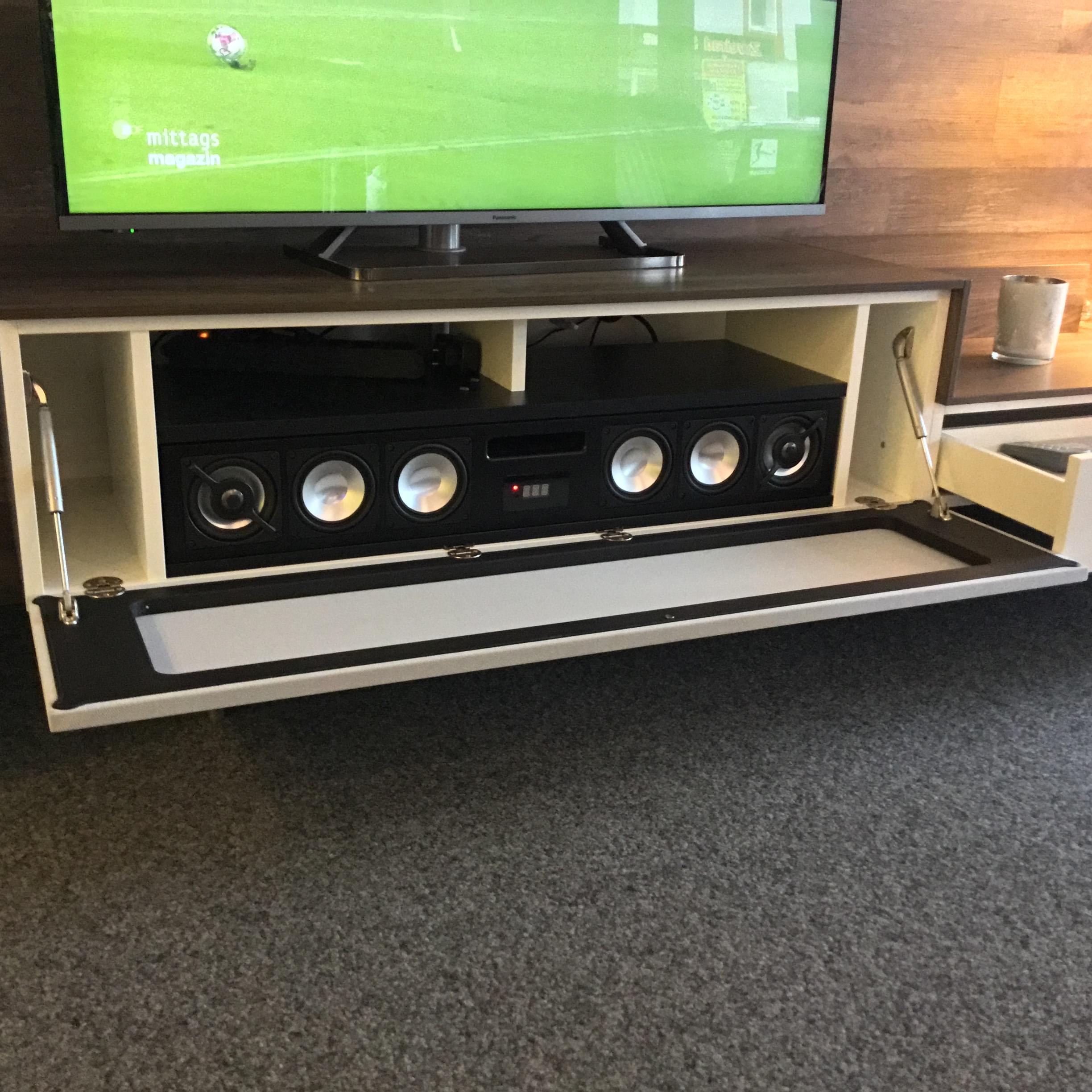 Lowboard Kombination TV Möbel inkl. Soundsystem BRA2