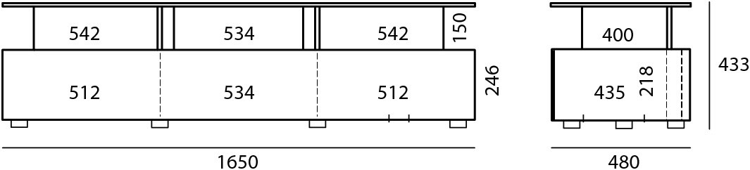 JRM1650 TV-Rack Wild Oak