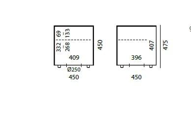 CP30 Beistelltisch für unsichtbare Subwoofer