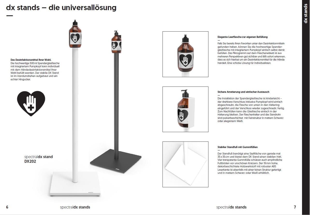 Stand DX202-SNG inkl. Leerflasche