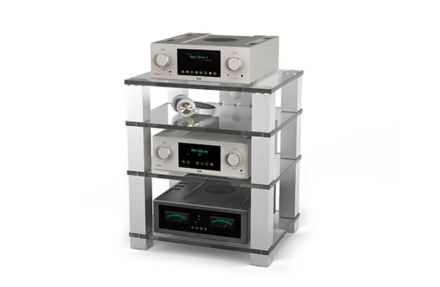 Contemporary hi-fi cabinet - HIGH-END - Spectral Audio Möbel GmbH -  aluminium / glass