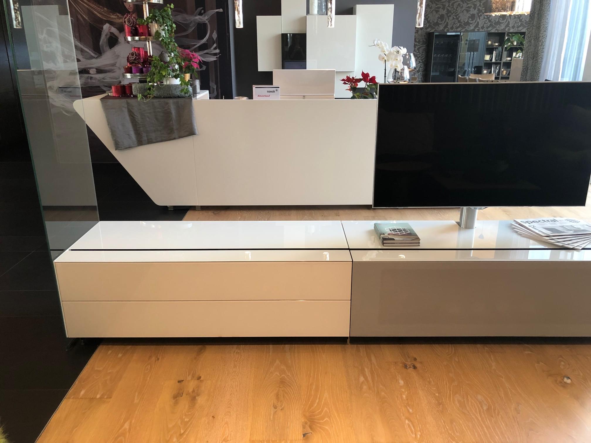 Spectral Raumteiler Cocoon Weiß Glas HG (SNG)