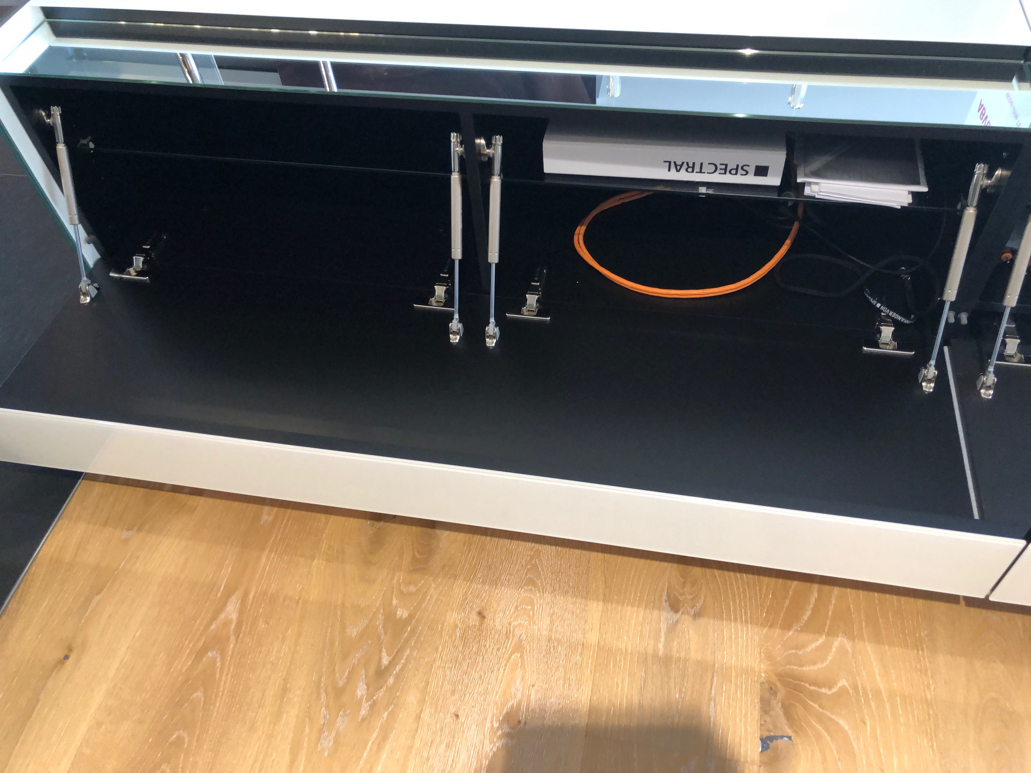 Spectral Raumteiler Cocoon Weiß Glas HG (SNG)