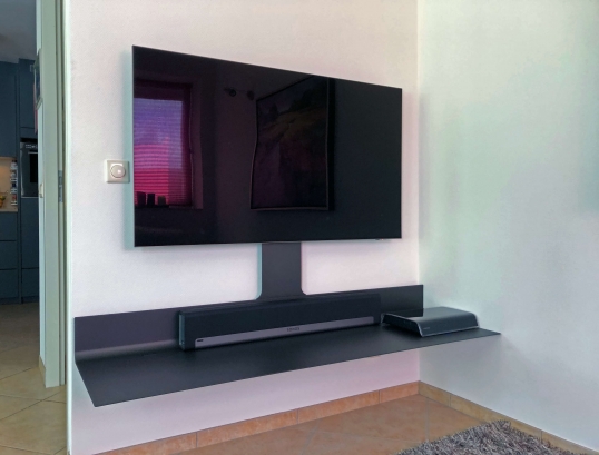 TV-Wandmöbel Spectral Air Black