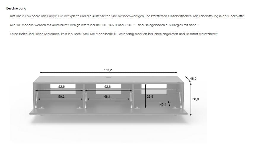 JRL1650T-BG-für Stauraum