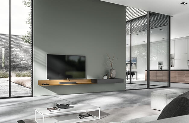 Meuble TV Spectral Air métal flottant