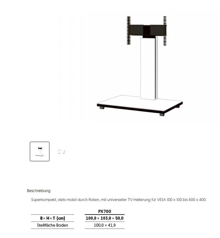 PX700-SNG-SAT TV-Stand