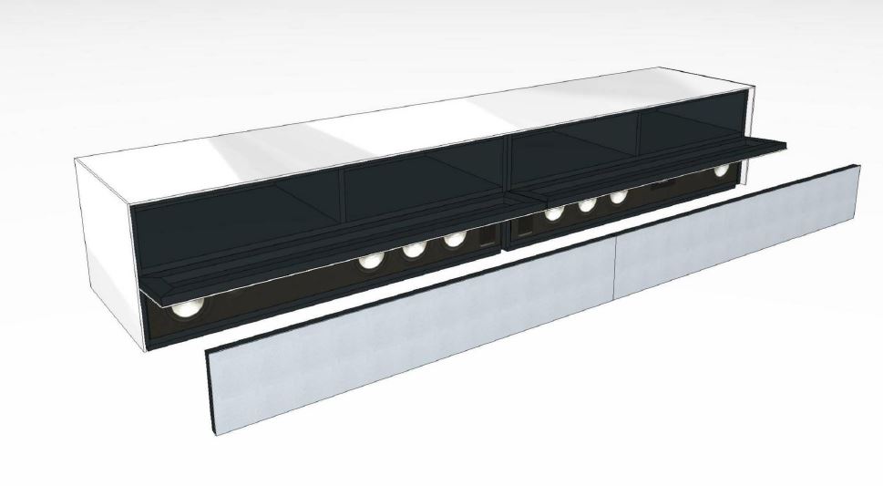 Lowboard mit Soundsystem VRA2