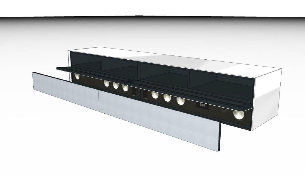 Lowboard mit Soundsystem VRA2