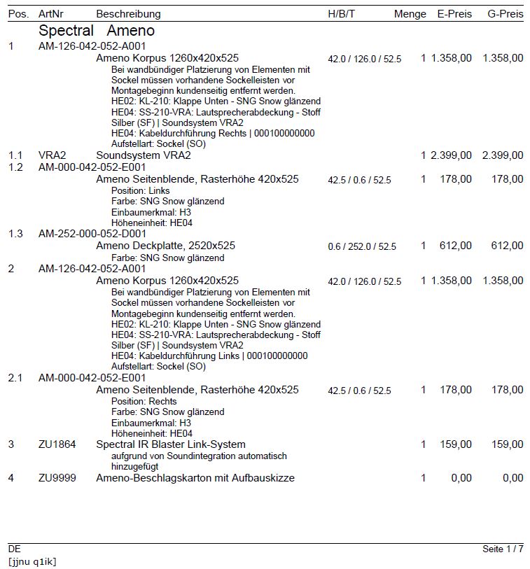 Lowboard mit Soundsystem VRA2