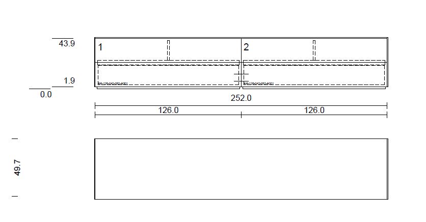 Lowboard mit Soundsystem VRA2