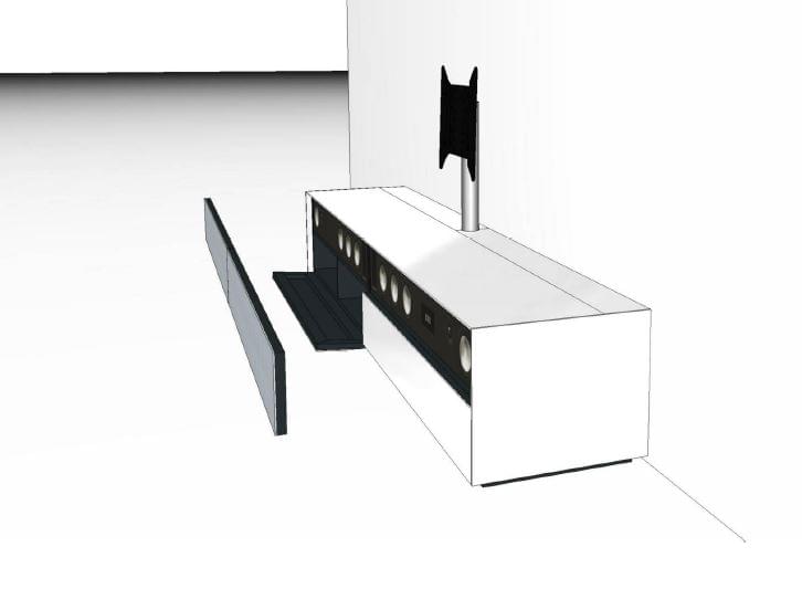 Lowboard mit Soundsystem VRA2