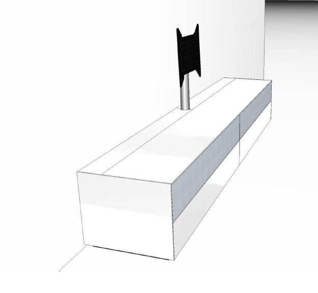 Lowboard mit Soundsystem VRA2