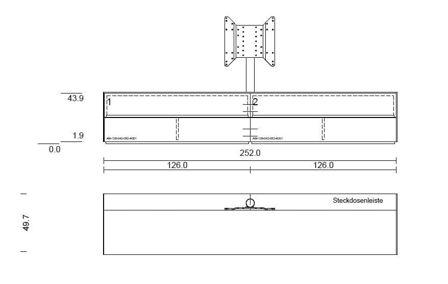 Lowboard mit Soundsystem VRA2