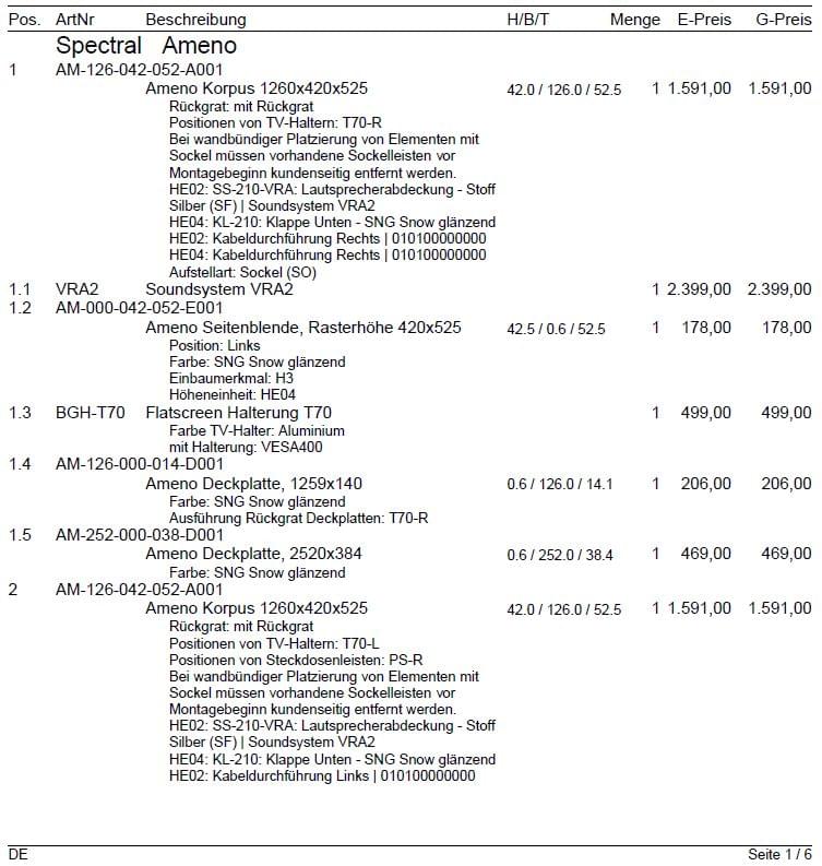 Lowboard mit Soundsystem VRA2