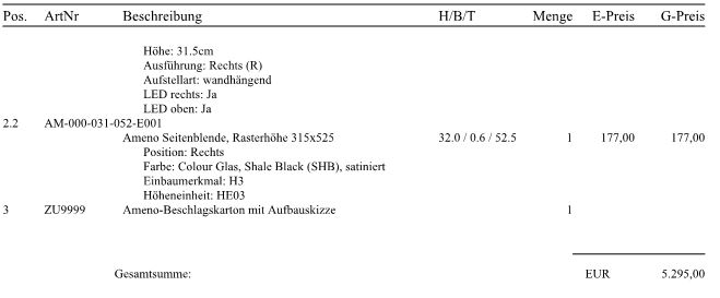 AM-222-SHB Lowboard für Soundbar Integration