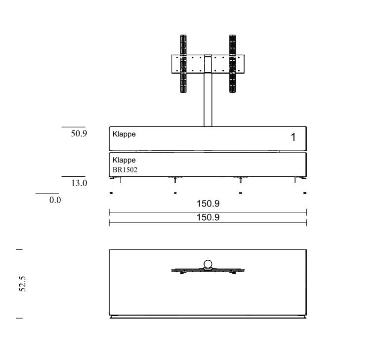 BR1502-BR Lowboard