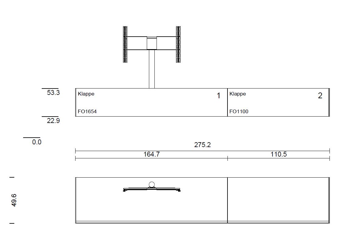 FO1654+FO1100-SNG-SAT für Soundbar Integration