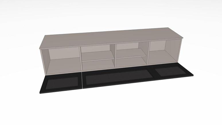 NX5108-PE Lowboard mit Stauraum