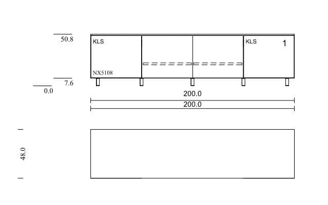 NX5108-PE Lowboard mit Stauraum