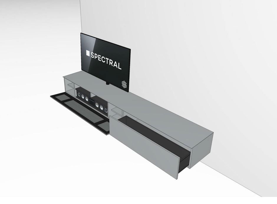 NX5606-GR Lowboard inkl. Soundsystem BRA3