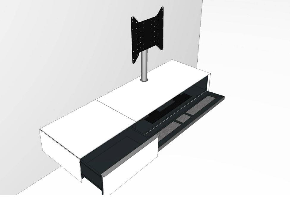 SC1124-SNG Kombi. Lowboard für Sounbar Integration