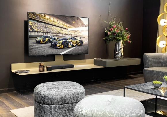 TV-Wandmöbel Spectral Air Champagne