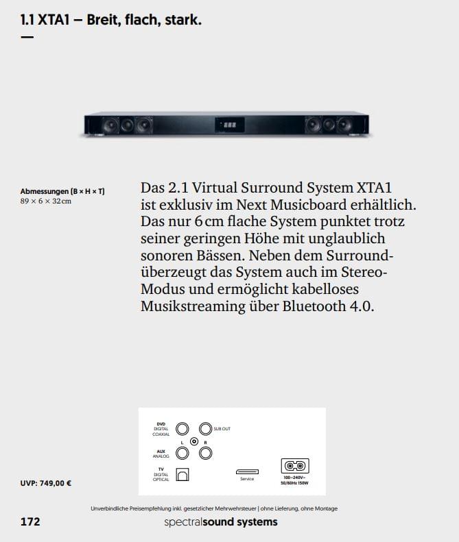 Soundsystem XTA1