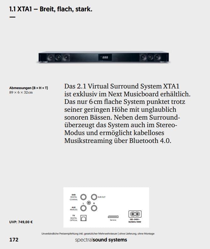 Soundsystem XTA1